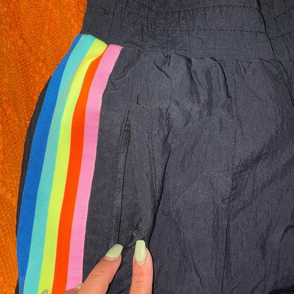 Fabletics Black and Red Track Pants with Elastic Cuffs - Picture 5 of 7